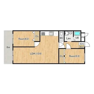 テラスレジデンス市川【2階】の間取り