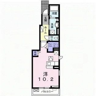 ハウス夢みの【1階】の間取り