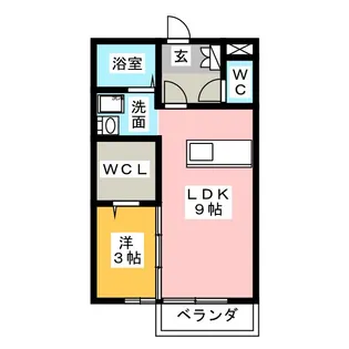 楽園B【1階】の間取り