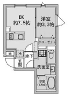FABRIC 蒲田 west Residence【5階】の間取り