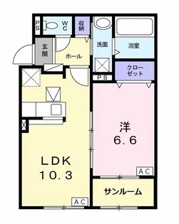 legame A(レガーメ)【1階】の間取り