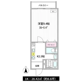 ルナパーク【3階】の間取り