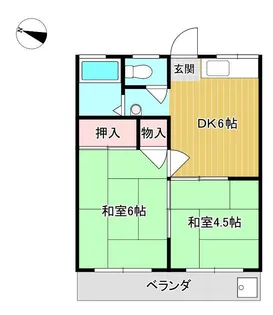 コートハウスコルディス【2階】の間取り