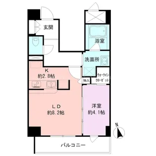 BUENA上大川前通8【5階】の間取り