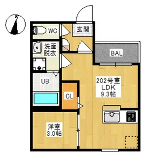 REGALEST MIRAI【2階】の間取り