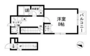 メルベーユみかど【2階】の間取り