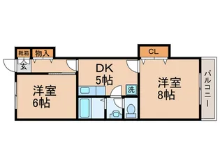 メゾンピュ-ル【3階】の間取り