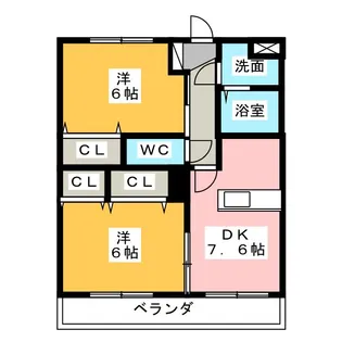 ファームガーデン利平治 A【2階】の間取り