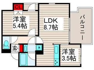 N-flats小台【5階】の間取り