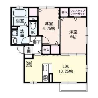 リバティ【1階】の間取り