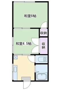 コーポ森田【1階】の間取り