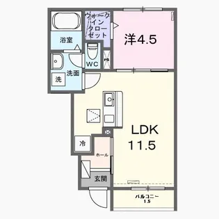 J・プレリュード【1階】の間取り