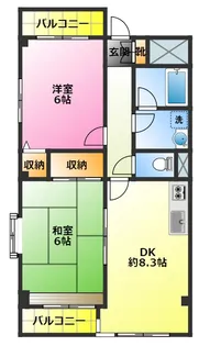 ウイング武蔵小杉【1階】の間取り