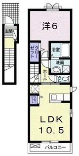 アウロ-ラII【2階】の間取り