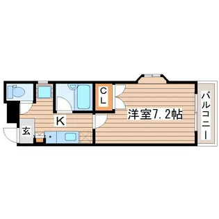 シティビル仙台【4階】の間取り