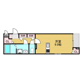 イースト ブルー【4階】の間取り