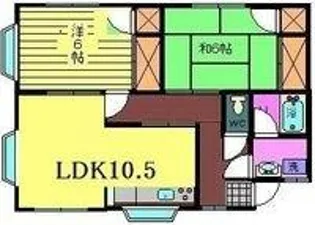 ブルーハイツ【2階】の間取り