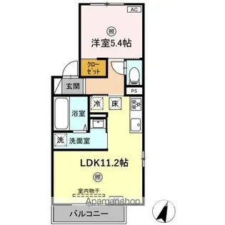 LUSSOIV A棟【1階】の間取り
