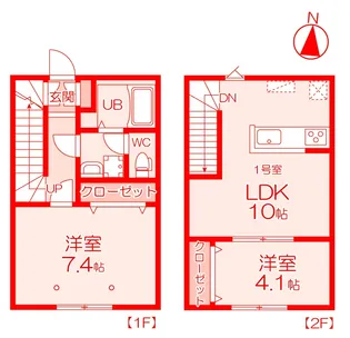 Grand Reve B棟の間取り