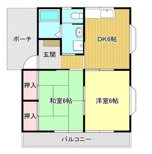 ドエル富塚【1階】の間取り