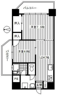 第二久我マンション【2階】の間取り