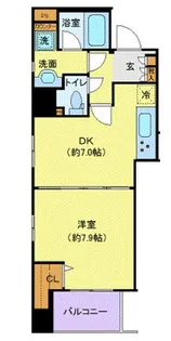 ヴェルステージ秋葉原II【9階】の間取り