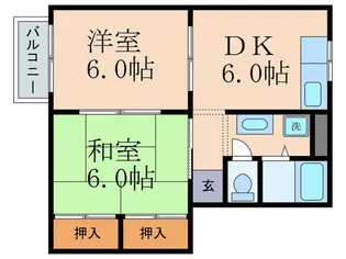 ソファレ藤【2階】の間取り