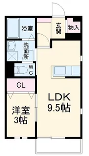 エオリナヒルズ【1階】の間取り