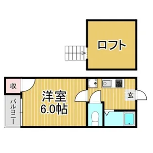コスモハイツ 春日(カスガ)【2階】の間取り
