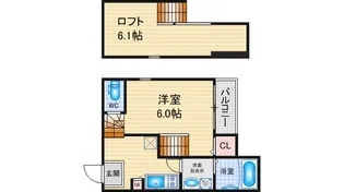 アップザイツ【1階】の間取り