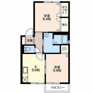 マノワール A【2階】の間取り