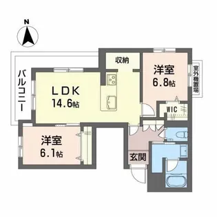 グランドパレス田迎小前【3階】の間取り