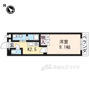 WestBlue【1階】の間取り