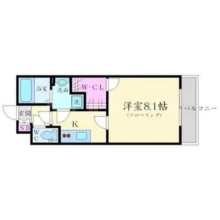 ヴィオラ北千里【1階】の間取り