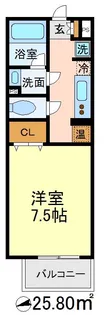 ベルク城山弐番舘【1階】の間取り