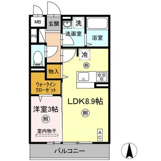 コンフォーティア【3階】の間取り