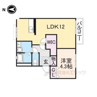 グリーンライフ平城A【2階】の間取り