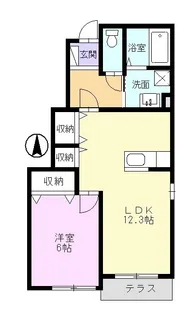 ジェミニ【1階】の間取り