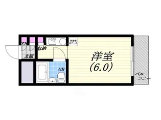キューブ芦屋【4階】の間取り