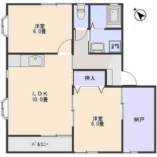 レジデンス昴B【1階】の間取り