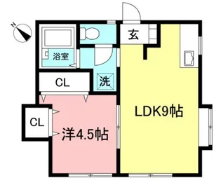コンフォート鶴間【1階】の間取り