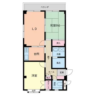 コモリハイツ【1階】の間取り