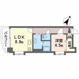 Gold Court 宝町【11階】の間取り