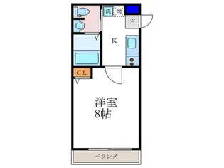 フラッティ西本願寺【4階】の間取り