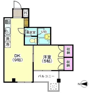 クライム山本【4階】の間取り