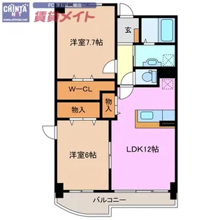 ラ・パストラーレ【2階】の間取り