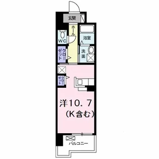 グランクリュ佐古 WEST【4階】の間取り