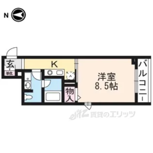 シャーメゾンろくはら【2階】の間取り