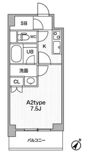 JMFResidence町田【6階】の間取り
