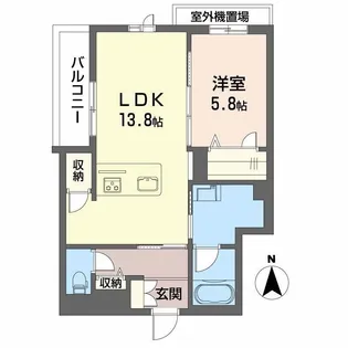 シャーメゾン オルテンシア ミノオ【2階】の間取り
